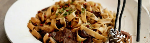 Beef Tips with Egg Noodles