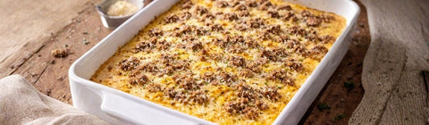 Cheezy Polenta and Egg Casserole
