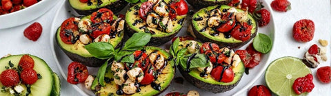 Caprese Stuffed Avocado