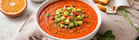 Gazpacho With Avocado Relish