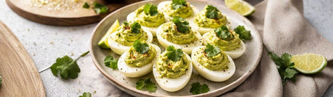 Guacamole Stuffed Eggs