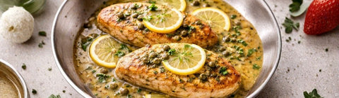 Lemon Pepper Chicken Piccata