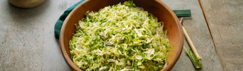 Lemony Brussels Sprouts Slaw
