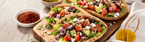 Mediterranean Vegetable Pitas