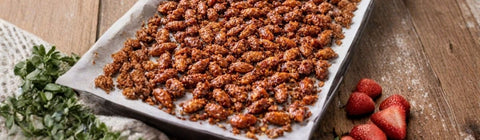 Maple Bacon Candied Almonds