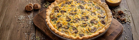 Mushroom & Leek Quiche
