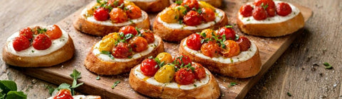 Roasted Cherry Tomato Crostini