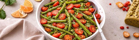 Roasted Green Beans & Cherry Tomatoes