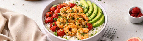 Roasted Shrimp & Rice Bowl