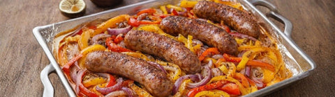 Sheet Pan Sausage & Peppers