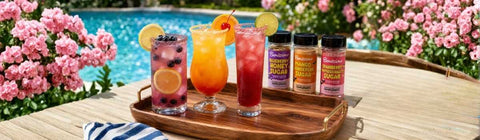 Summer Cocktails with Homemade Flavored Simple Syrups